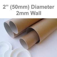 19" Long EXTRA STRONG Postal Tubes (A2 Size) - 480mm x 50mm 2MM WALL