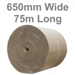 650mm Wide Single Face Corrugated Paper Rolls