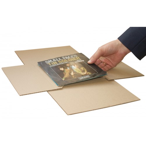 50 STIFFENERS FRAGILE LABELS 25 7" BROWN RECORD MAILERS 