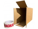 185mm x 98mm x 226mm (7" x 3" x 8") Cardboard Postal Boxes - FOL738