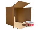 220mm x 220mm x 125mm (8" x 8" x 4") -  Shallow 8" Square Cardboard Postal Boxes - SW884's x 894 Boxes