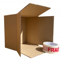 220mm x 220mm x 125mm (8" x 8" x 4") -  Shallow 8" Square Cardboard Postal Boxes - SW884's x 894 Boxes