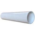 White Postal Tubes  - 3" (76mm) Diameter