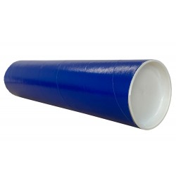 Blue Postal Tubes  - 3" (76mm) Diameter