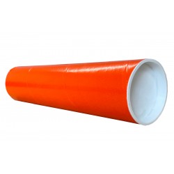 Orange Postal Tubes  - 3" (76mm) Diameter