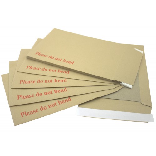 125 C4 A4 Piplite Board Backed Envelopes Hard Card Back