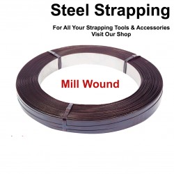 16mm Steel Pallet Banding Reels - Mill Wound   