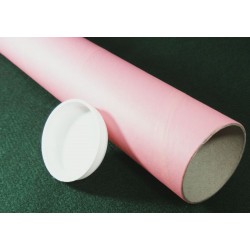 Pink Postal Tubes  - 3" (76mm) Diameter