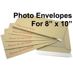 Photograph Size Board Backed Envelopes (267mm x 216mm 10.5" x 8.5" appx)