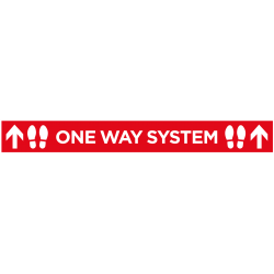 One Way System - Rectangular Floor Vinyls / Stickers