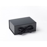 Black A5 (Deep) Magnetic Seal Gift Boxes With Ribbon (223mm x 162mm x 95mm)