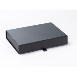 Black A5 (Shallow) Magnetic Seal Gift Boxes (220mm x 165mm x 34mm)