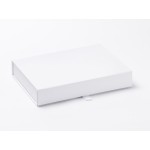 White A5 (Shallow) Magnetic Seal Gift Boxes (220mm x 165mm x 34mm)