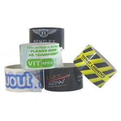 180 x Rolls Two Colour Custom Printed Parcel Tape