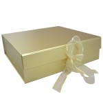 Standard Size Gold Magnetic Seal Gift Boxes - (209mm x 220mm x 60mm)
