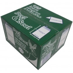 2500 x C5 Plain White Peel & Seal Envelopes (5 Boxes)