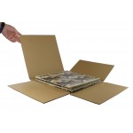 PACKAGING MAILING POSTAL POSTAGE EXTRA PROTECTION TO FIT UKPS 7 RECORD VINYL MAILERS ENVELOPES 500 BROWN CORRUGATED CARDBOARD STIFFENER PADS PROTECTIVE SHEETS BOARDS APPROX SIZE 190x190mm SQUARE 