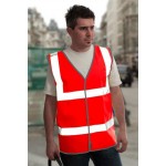 150 x Red High Visibility Vests / Waistcoats
