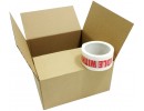 250mm x 250mm x 134mm (10" x 10" x 5") -  Shallow 10" Square Cardboard Postal Boxes - SW105