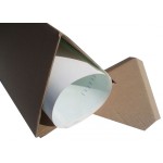 10 x Sample 48.5" (1235mm) Long 5" (127mm) Diameter Cardboard Triangular Postal Tubes
