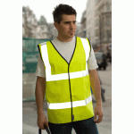 100 x Yellow High Visibility Vests / Waistcoats