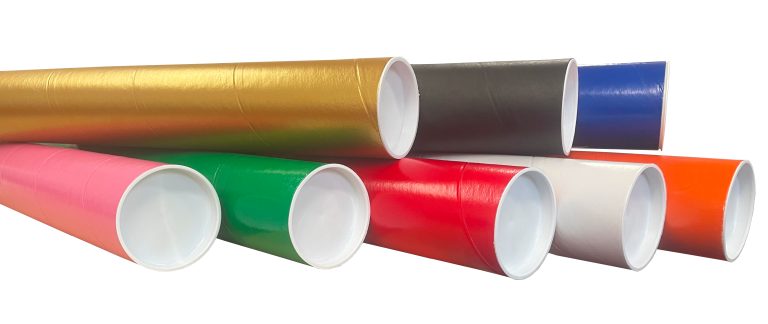 2" (50mm) Diameter Coloured Postal Tubes