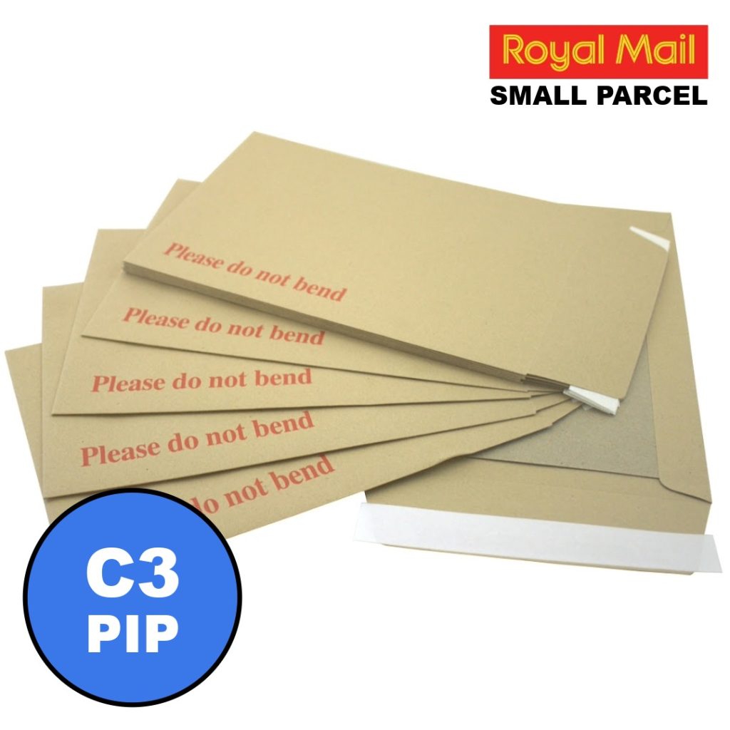 C3 Small Parcel Size Board Backed Envelopes
