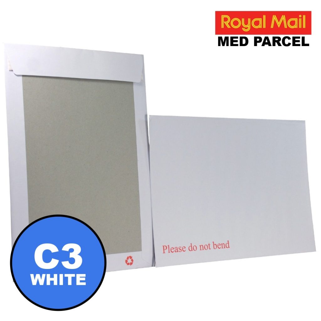 C3 White Board Backed Envelopes