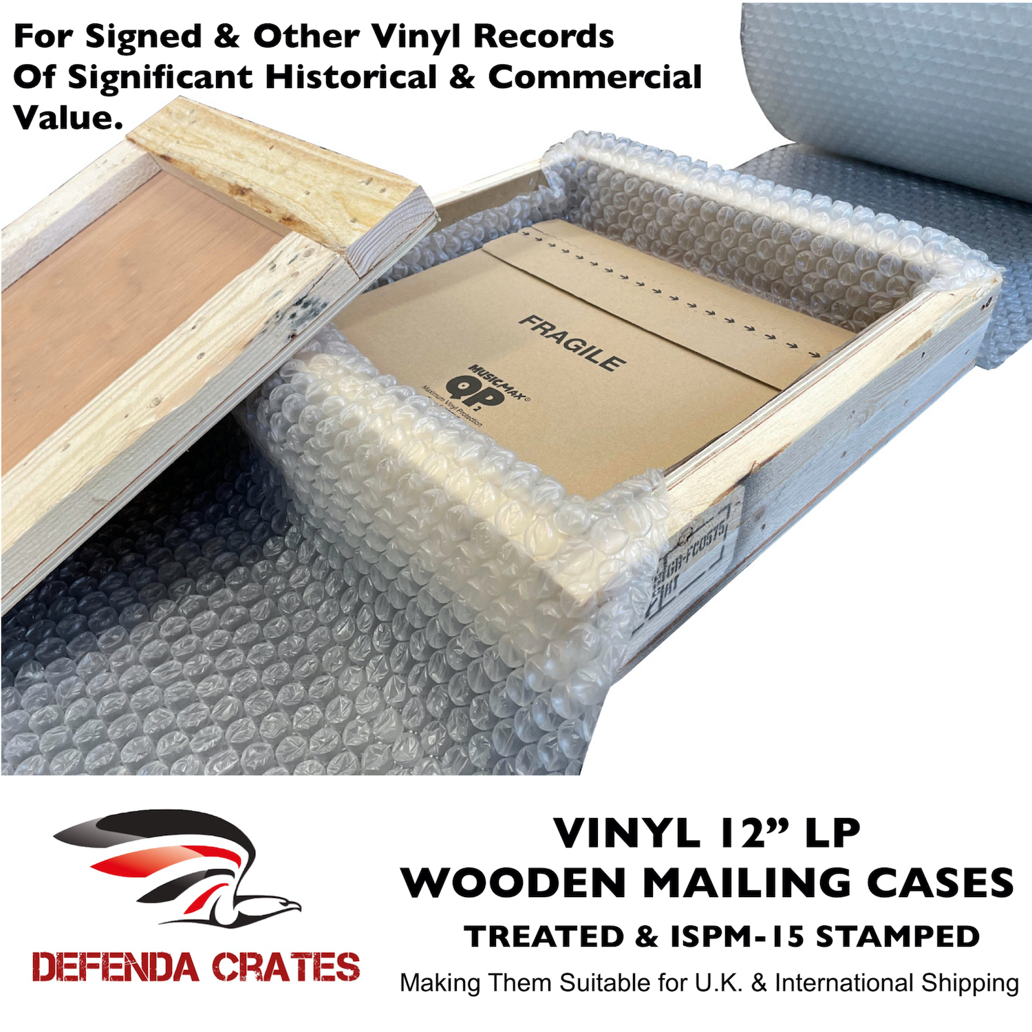 Wooden Record Mailers - Extra Heavy Duty Vinyl LP Mailers. Wooden Vinyl ...