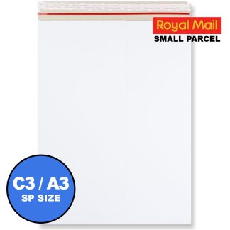 Small Parcel Size White All Board Envelopes