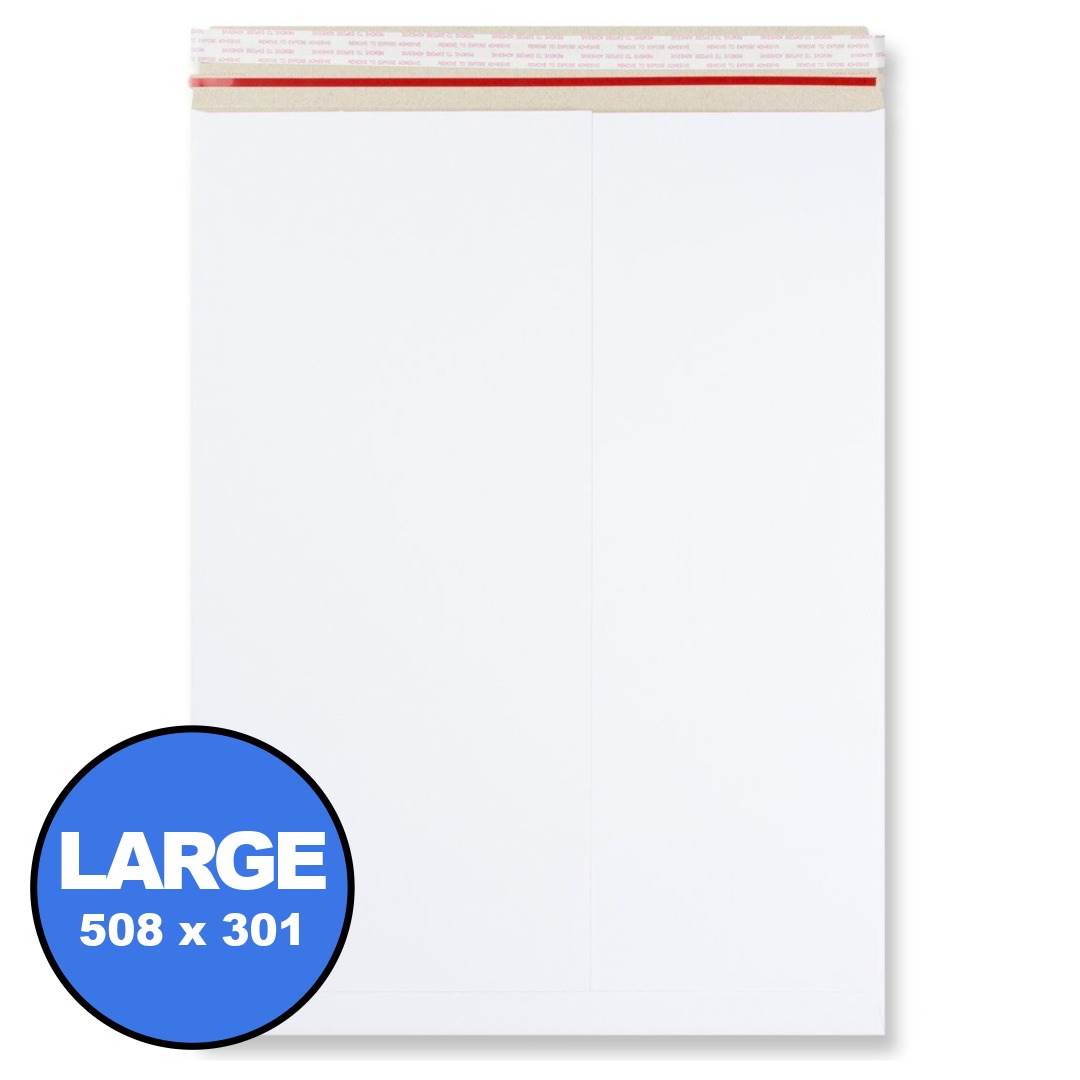 Jumbo / Large White All Board Envelopes - 508mm x 381mm