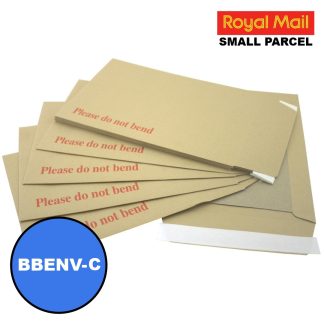 318mm x 267mm (appx 12.5 x 10.5″) Board Backed Envelopes