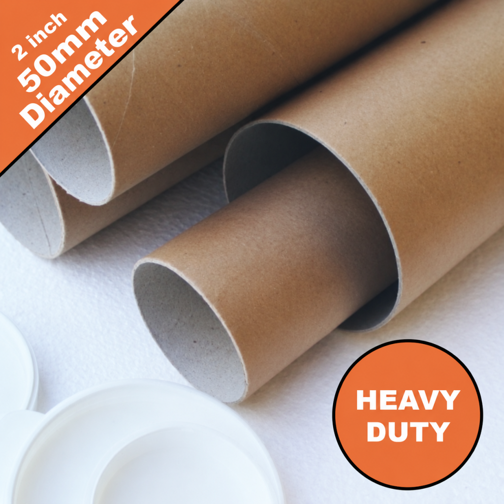 25" Long EXTRA STRONG Postal Tubes (A1 Size) - 635mm x 50mm 2MM WALL