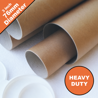 22" Long EXTRA STRONG Postal Tubes - 560mm x 76mm 2MM WALL